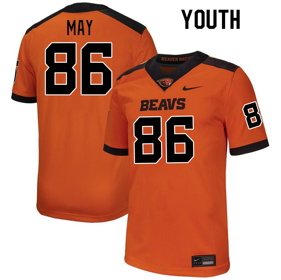 Youth #86 Ty May Oregon State Beavers College Football Jerseys Stitched-Orange